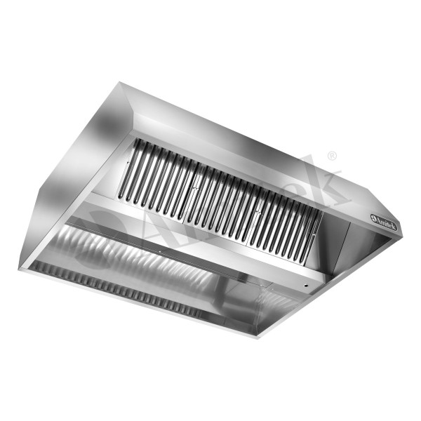 Καπέλο Διπλής Ενέργειας με Φίλτρα και Φως AH1830CL VT 3000x1800x450mm italy